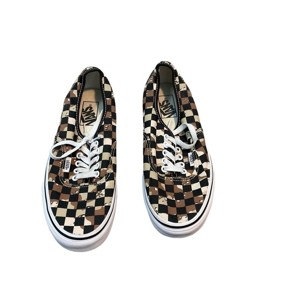 Vans Desert Camo Checkerboard Low Skate Trainers Sneakers Men’s Sz 8 - Picture 4 of 7